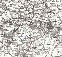 Map 5 ) Location of 1945 mass grave site at Sosice, Croatia Jazovka, Zanko Z., Solic N.,Vjesnik, Zagreb, 1990